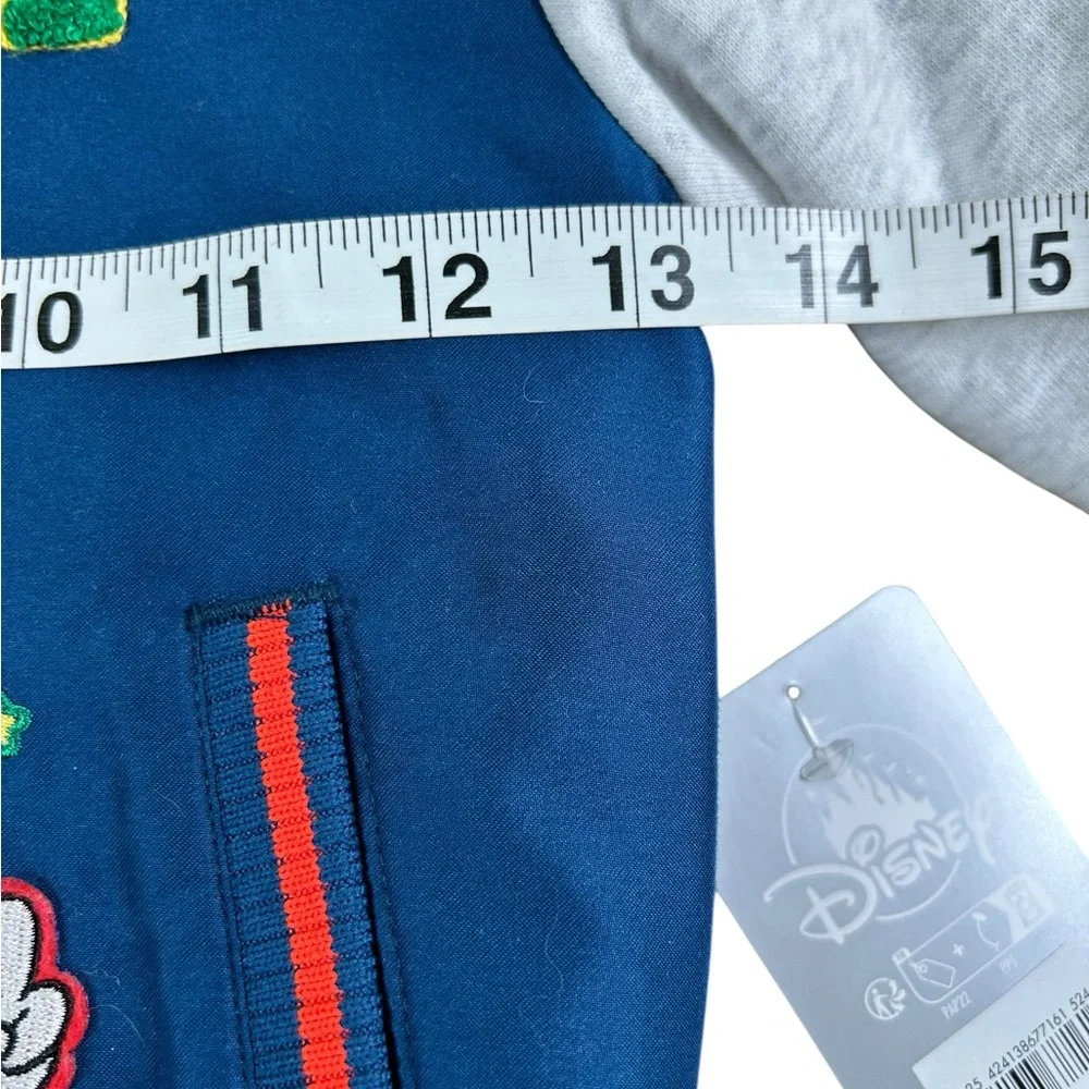 DISNEY STORE‎ NWT Mickey Mouse Varsity Bomber Jacket Kid Sz 4 Blue Chenille NEW
